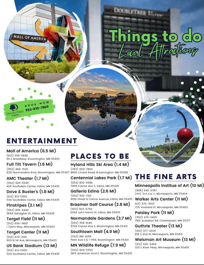 Entertainment options.